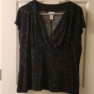 Cute Chico's gathered shirt size 3